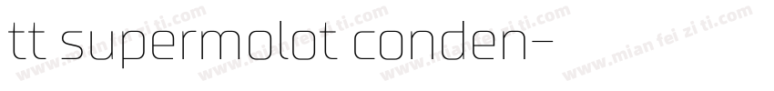 tt supermolot conden字体转换